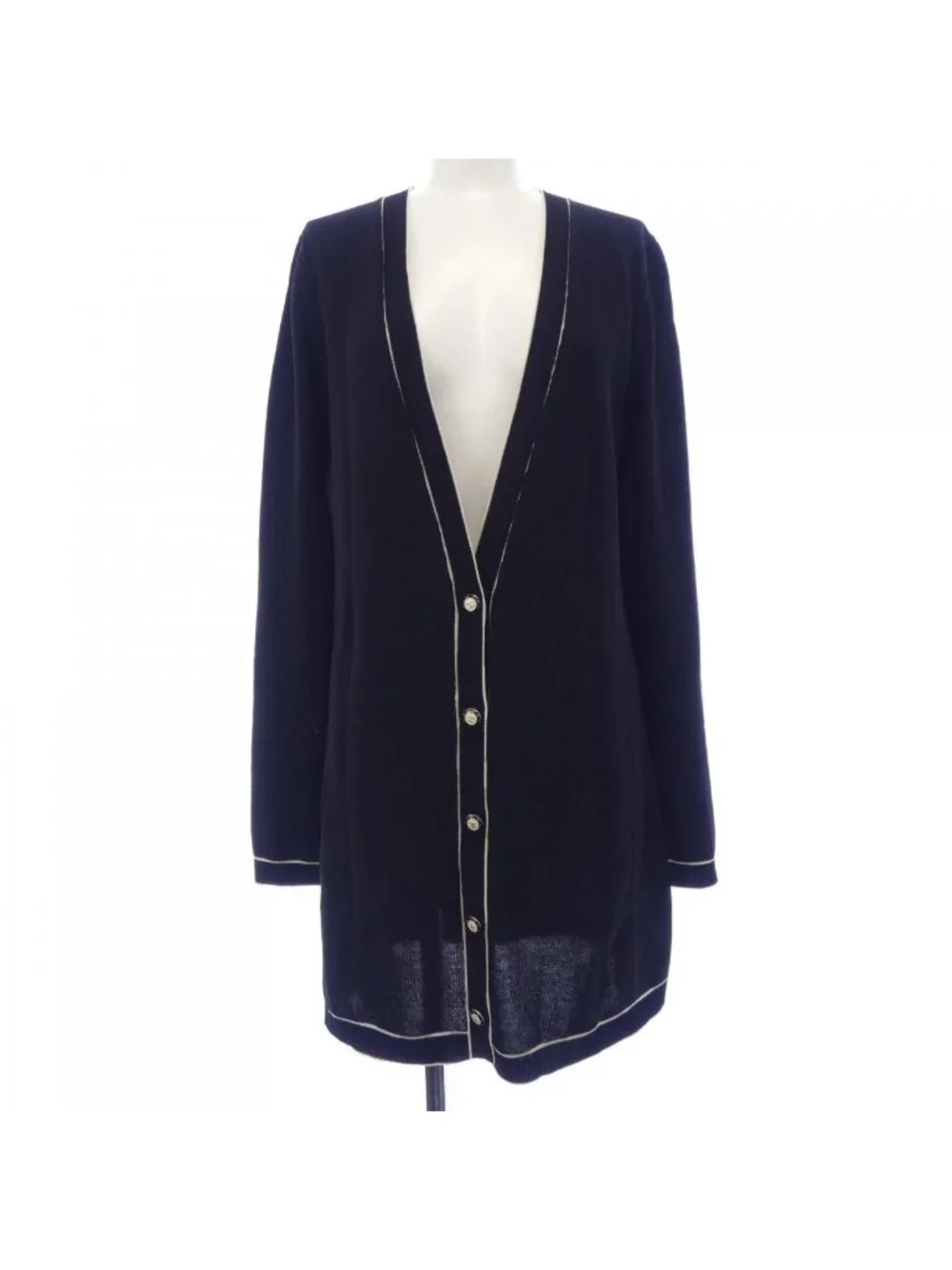 Chanel Long Cardigan Black